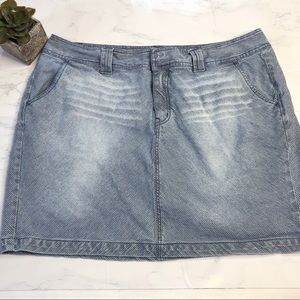 Venezia engineer striped short skirt, with pockets